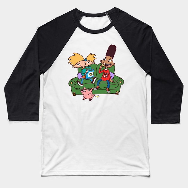 Hey Arnold 2 Baseball T-Shirt by VinylPatch